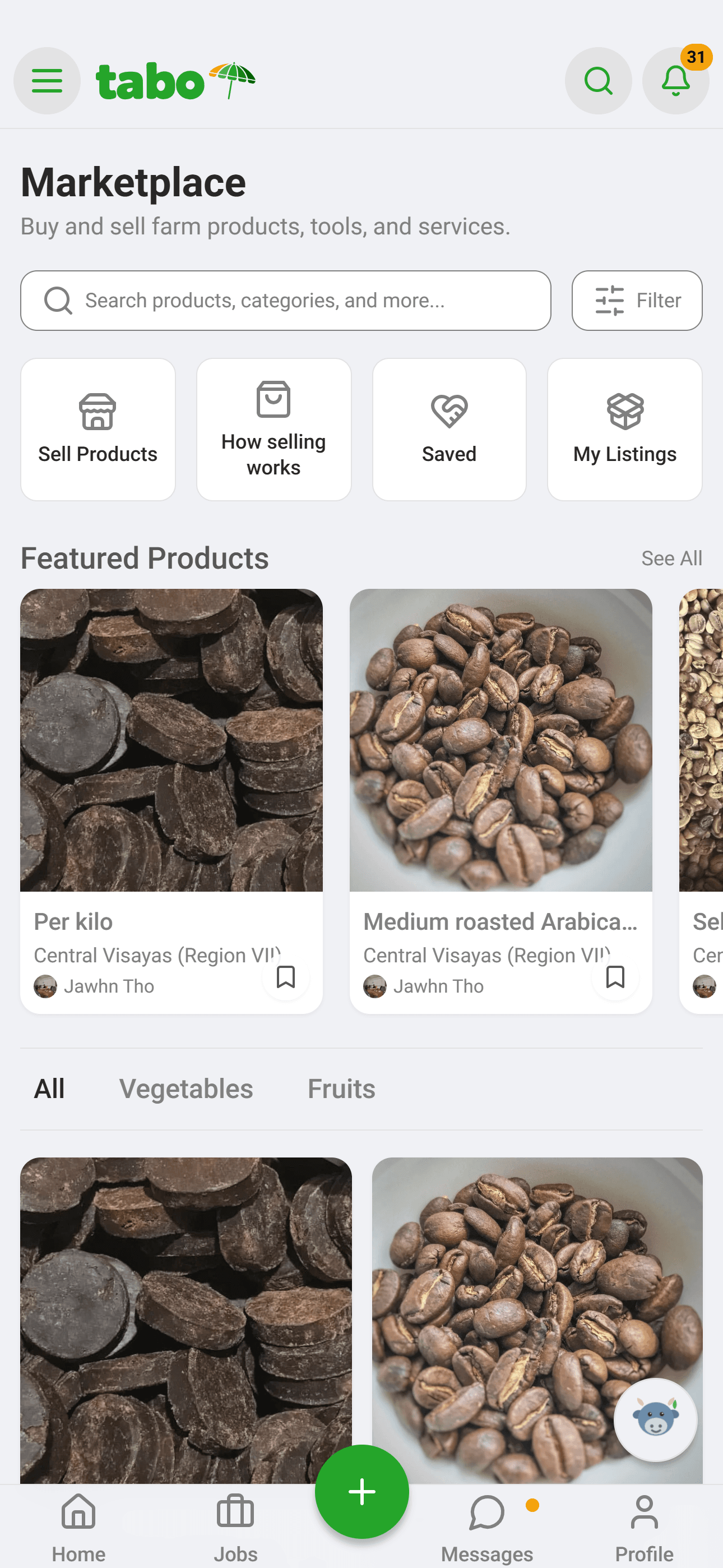 TABO Marketplace preview